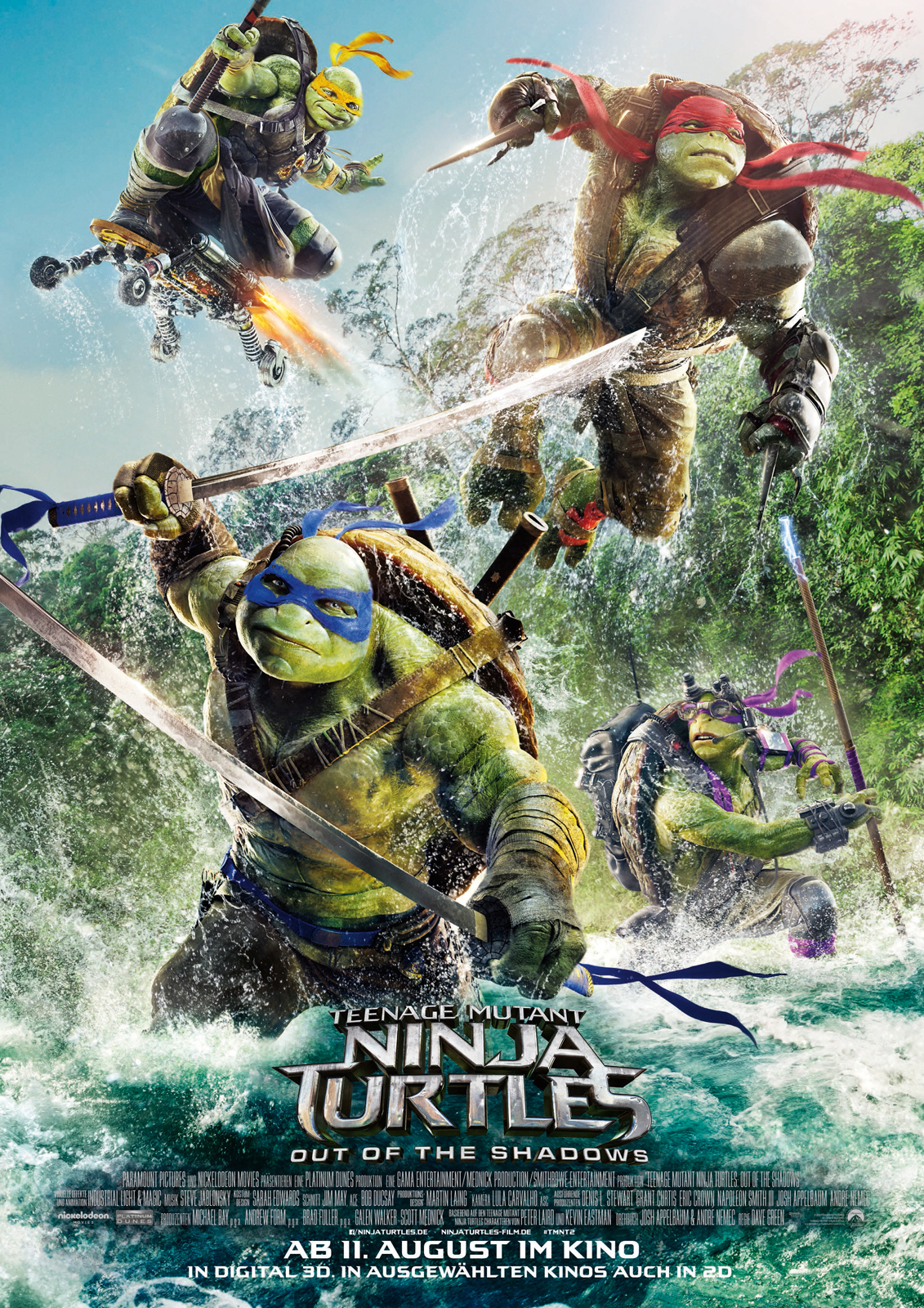 Teenage Mutant Ninja Turtles Out Of The Shadows Film Rezensionende 3854